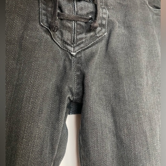 Nili Lotan 111/88 Black Lace Up Jeans Size 6 - Picture 11 of 12